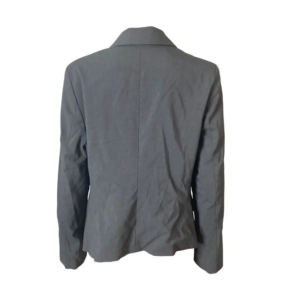Attention Blazer Womens 16 2 Button Gray Plus Size